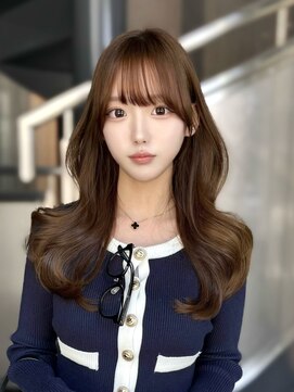 カルナ バイ エルモ(calna by ELMO) 韓国ヘア 大人ブラウン 顔周りカット