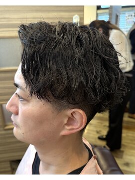 銀座マツナガ 神田店 夏メンズツイスパ◎爽やか束感ショート×波打ちスパイラル