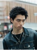 ザクザクスパイキーショートザクザクアップバングショート