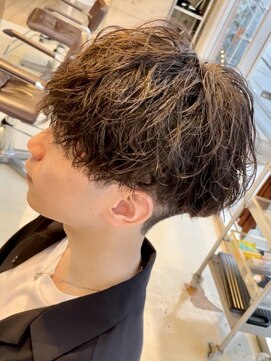 フィフス 原宿(fifth) 原宿ツイストスパイラルパーマメンズカットラウンドマッシュ30代