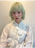 ミントグリーン ミニボブ