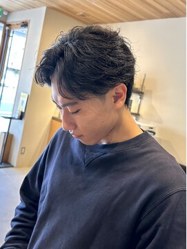 フェザーパーマ/メンズパーマ【石川　駿之介】