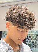 渋谷メンズパーマスペインカールツイストスパイラルパーマ強め