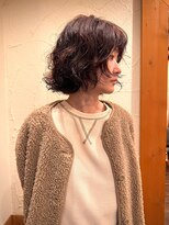 フランジェッタヘアー(Frangetta hair)&nbsp;ニュアンスパーマボブ♪担当川合