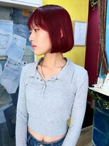 トーク 伊丹本店(TAL'KE) TAL’KE/伊丹/伊丹駅/ブリーチ/ボブ/ボルドー/ケアブリーチ_1485