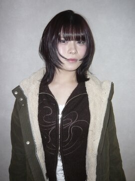 アルレン(Allen) ハッシュカット/ダークレッド「宇都宮/カラー」