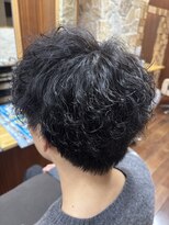 オートクチュール ランコントレ 七条店(Haute Couture Rencontrer)&nbsp;刈り上げなしマッシュ×シャドウパーマ