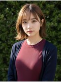 ヘーゼルフラットボブ