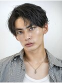 ニュアンスコンマバング毛流れフェザーパーマ刈り上げツーブロ