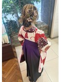 袴スタイルアンブレラカラーヘアアレンジ