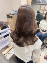 チェレ ブラン 堺東店(Chere brun) 韓国風ウェーブヘア×ナチュラルブラウン×艶髪カラー