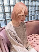 リンドトウキョウ ウメダ(LINDO TOKYO)&nbsp;[NAO]ミルクピンクの束感ボブ