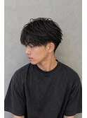 フェザーパーマ×マッシュショート