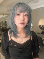シラフ(SHIRAF)&nbsp;青みグレーのやわらかウルフ