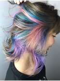 ラフニュアンス×インナーカラー【クリアレインボー】ikecolor