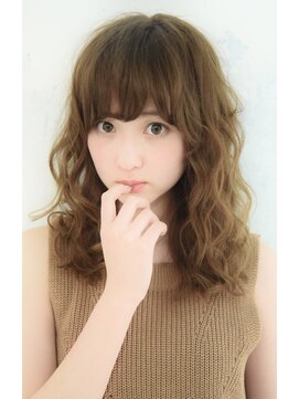 モードケイズ 西宮(MODE K's) ブラウンカラー/大人かわいい/小顔/斜めバング/アシンメトリー