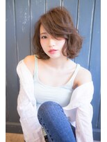 シャイン ヘア ブレンド 二子玉川(Shine hair blend)&nbsp;【二子玉川】丸みショート無造作カールボブディイルミナカラー87