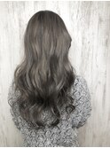 ハイライトグレージュ＊ロングウェーブ