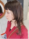 ウルフ レイヤー ロング ミディアム バイオレット アッシュ
