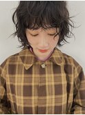 レイヤーボブくせ毛風パーマ○