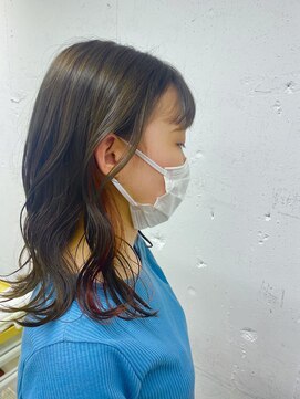 アンドブルー(and blue) earring×orange