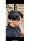 刈り上げ毛流れセンターパート