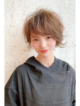ヘアーズベリー 淡路店(hairs BERRY) BERRY/外ハネボブ/美髪/ペールベージュ/オーガニック