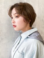 アルバム 渋谷パルコ(ALBUM)&nbsp;ミルクティーショート_グレージュカラーボブウルフ_ba320162