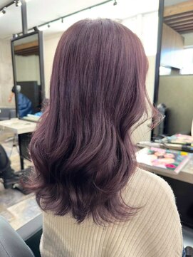 スターズ 川越店(STARS) ラベンダーアッシュカラー　艶感　ウェーブ　透明感　ロング