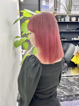 チュダック(ChuDuck) 韓国風《カシスピンク》ブリーチ/ケアブリーチ/ダブルカラー