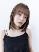 オースティン 調布アミックス(AUSTIN)&nbsp;大人かわいい前髪セシルカットココアブラウンフリンジウェーブ