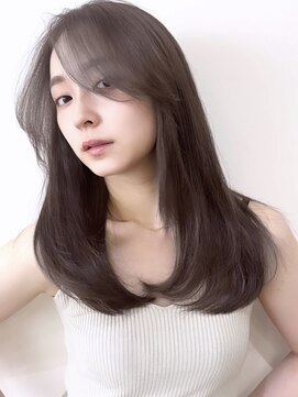 コート 表参道(Cote) Cote 美髪/ダークアッシュ/セミディ/前髪カット/ストレート