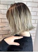 切りっぱなしボブ_メルティカラー似合わせカットボブ