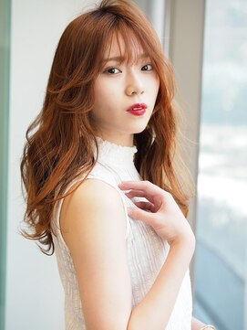 アンジェロ カリノ(Angelo Carino) 【韓国風】くびれヘア＿オレンジベージュ☆