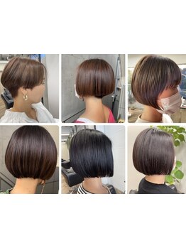 カットで満足いかない方にオススメ★大人女性に大好評の似合わせカットが自慢◎ショートウルフで毎朝楽々♪