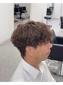 マッシュ波巻きスパイラルパーマ