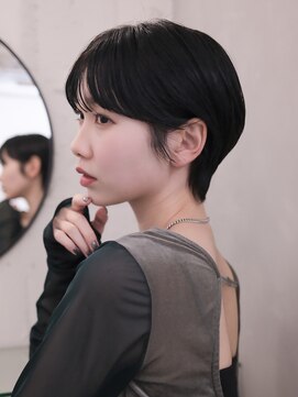 フォト 新宿三丁目(foto) ▽マッシュショート ミニウルフブリーチなし前髪ミディアム新宿