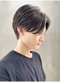 センターパートメンズパーマニュアンスパーマフェザーパーマ調布