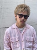 スパイキーショートフェザーアップバング刈り上げメンズショート