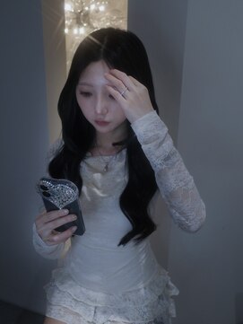 アルファバイオリカ(ALPHA by ORIKA) 羽エクステで黒髪ロング