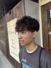 メンズカット＋波巻きパーマ ￥9900