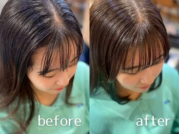 ムニカ 表参道(Munica)の写真/クセやうねりのお悩みを解消☆まとまりやすいスタイルに♪前髪のパヤ毛・うねりには【部分縮毛】が人気♪