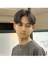 エストアール フクオカ 福岡博多店(est-r. Fukuoka)&nbsp;アッシュグレージュ/マッシュウルフ/メンズウルフ/博多