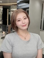 ラピス 渋谷本店(Lapis)&nbsp;ミルクティーカラー/韓国ボブ/韓国レイヤー/髪質改善/タッセル