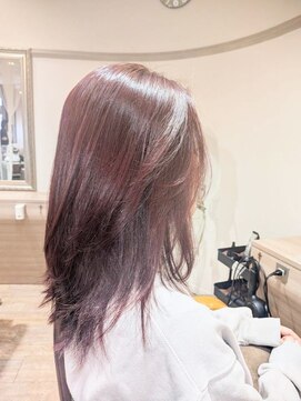 ヘアーズファイン(hair's fine) ◎髪質改善トリートメントで艶髪くびれミディ×ベージュ30代