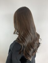 ヘアデザイン アンジェロカフェ(Hair Design Angelo cafe)&nbsp;暗めアッシュカラー/ロングスタイル/20代30代40代