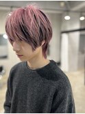 【Dicency】メンズ ブラック×ピンク