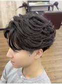 メンズフェザーパーマ　アクティブショート
