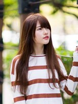 モニカ(monika)&nbsp;ウォームブラウン大人かわいいストレートロングヘア