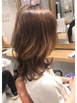 ミッシェル アフロート(michelle afloat)&nbsp;20代30代40代ふんわり動きひし形簡単まとまるツヤのカーブカット